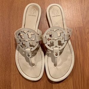 WHITE Tory Burch Miller sandals size 9